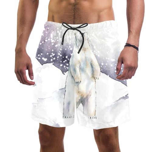 Short court de plage homme ours polaire fini l'inconfort de l'humidité