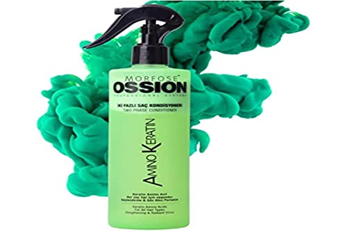 Morfose Ossion Amino Keratin Leave In Conditioner, Heat Protectant Spray For Hair, Detangler Spray, Heat Protectant For Hair, Hair Heat Protectant, Leave In Conditioner For Curly Hair, Protector Termico Para Cabello, 13.52 Fl Oz #TOP9