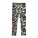 Selerdon Toddler Girls Leggings Colorful Fish Black Fitness Bottoms Movement Friendly Stretchy Fabric Fashion Leisure Print Pants for Fall 9-10T
