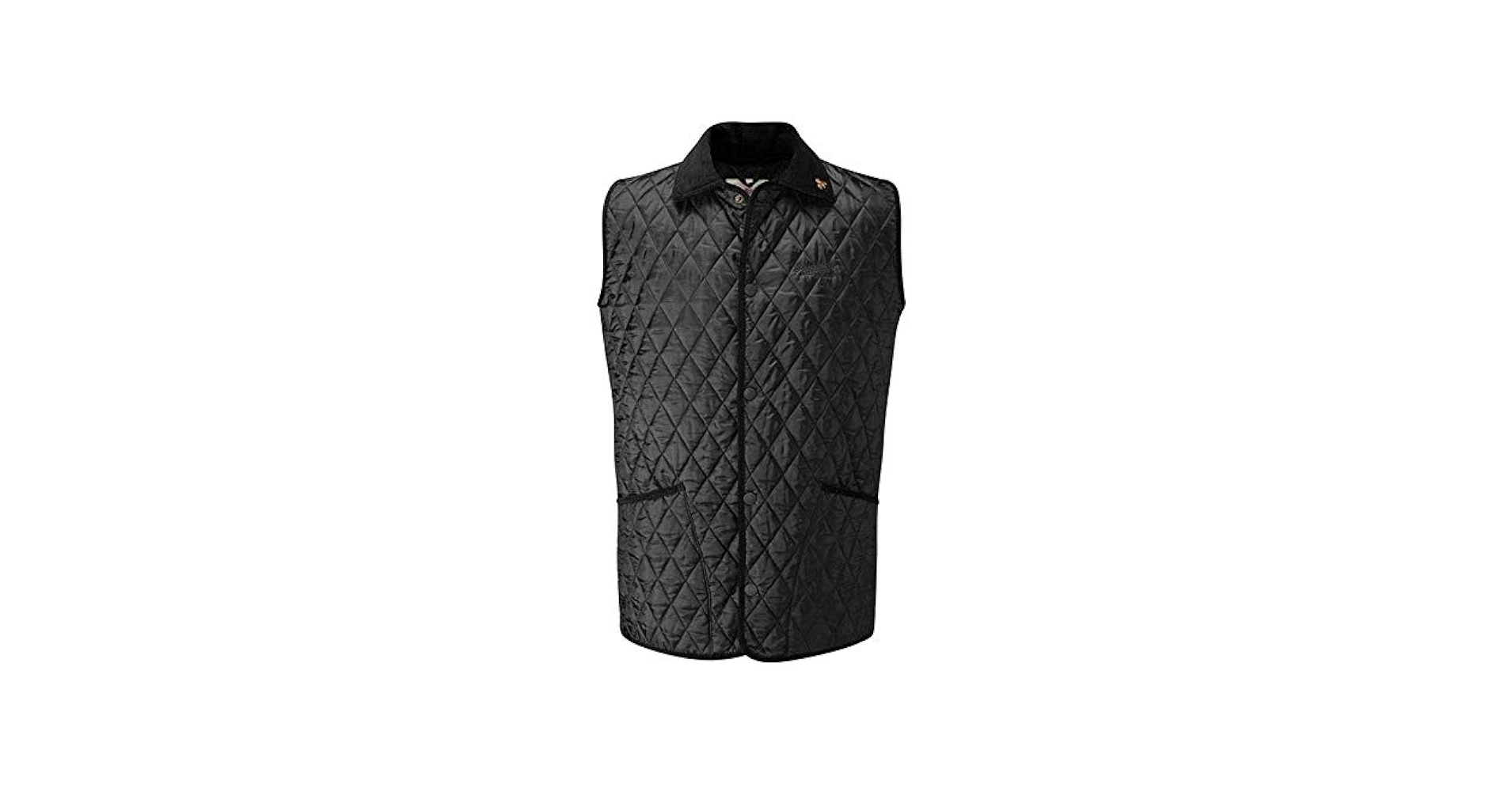 John Partridge Men's Classic Rag Gilet Quilted Vest Black