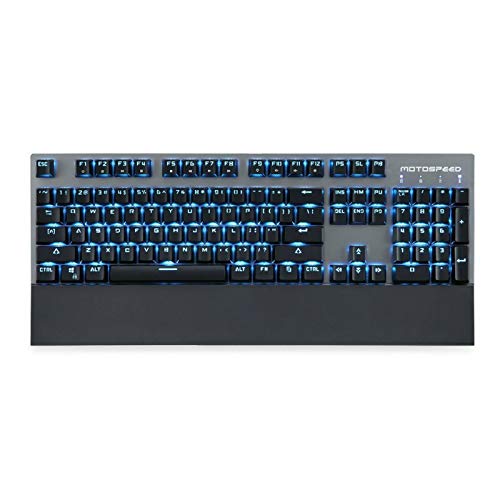 ゲーミングキーボード2.4GHzワイヤレスUSB有線メカニカルキーボード仕事用 ゲーム用 Windows Mac OS対応 在宅勤務 (Size:One Size; Color:Black)