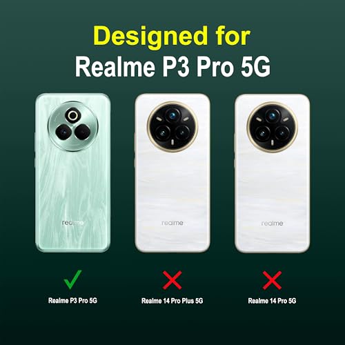 Image of Zapcase Back Case Cover for Realme P3 Pro 5G | Compatible for Realme P3 Pro 5G Back Cover | Liquid Silicon Magic Case with Camera Protection | Dark Green