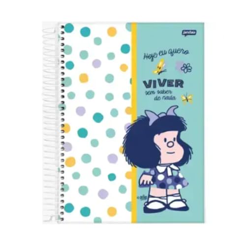 Caderno Universitário 1 Matéria, Capa Dura, 80 Folhas, Bolso Interno, Adesivos - Ideal para Escola,