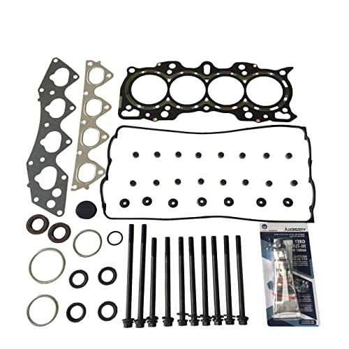 Image of Partsflow Head Gasket Set w /Head Bolts For HONDA CR-V 2.0L 1972CC DOHC L4, (16 VALVE), ENG. CODE inchB20B4 inch 1997-98 For HONDA CR-V 2.0L 1972CC DOHC L4, (16 VALVE), ENG. CODE inchB20Z2 inch 1999-01 OE#HS4030