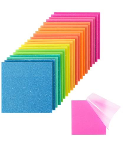 Notes adhésives 7,6 x 7,6 cm bloc mémo autocollant couleurs pastel rétro papeterie