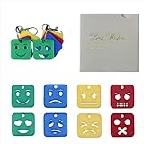Emotions Keychain for Kids, Teachers & Parents | Emotional Regulation and Management Tool | Autism ADHD Sensory Resources | 8 PCS Learning Aids
