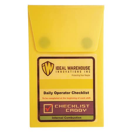 Lista Diaria de Operador: Polietileno, Amarillo, 7 in H, 4.5 in An miniatura 1