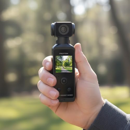 PRIXTON Cámara Vlogging Snap Pocket DC600, WiFi, App Móvil, Pantalla Táctil 1.3" Giratoria 270º, Resolución 5K y 50MP, Estabilización Avanzada EIS, Carcasa Sumergible 30 metros, Tarjeta SD hasta 256GB - imagen 7