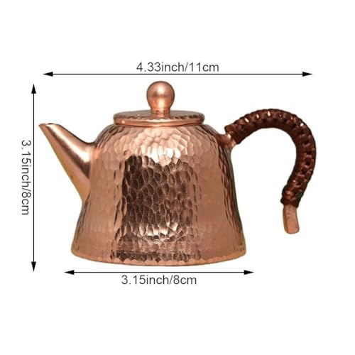 Théière en cuivre martelé de haute qualité pour une dégustation d'exception - 5