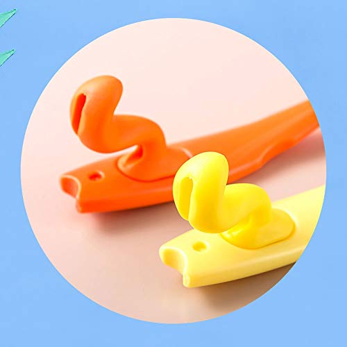 Wcn Kids Toothbrush Toothbrushes Extra Soft Lovely Little Fox Toothbrush Manual For Kids 6-12 Years Yellow Orange (Color : Orange2) #TOP6