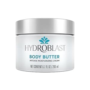 Hydroblast Body Butter 6.7oz – Cocoa, Shea Butter, Chamomile – Hydrating Soothing Comfort – Lightweight & Penetrating – Arms, Legs, Shoulders, Feet