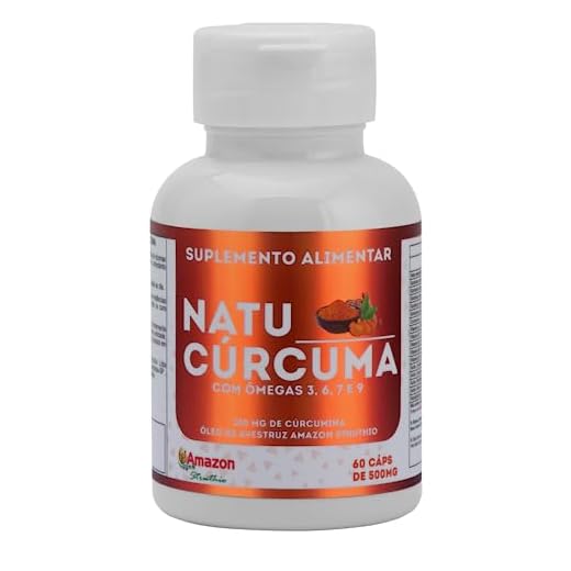 Natu Cúrcuma Com Cúrcuma + Ômegas, Curcumina 130g
