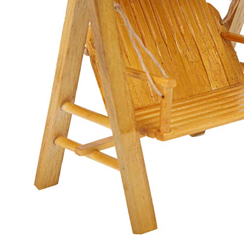 Cadeira de balanço em miniatura, escala realística de 1:12 Cadeira de balanço em miniatura para vara