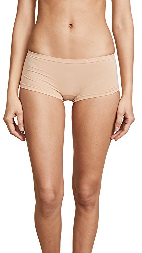 Calvin Klein Underwear Women's Pure Seamless Boy Shorts, Bare, Small