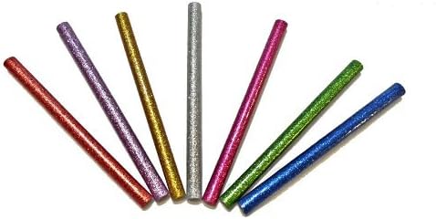 Glue Gun Sticks Adhesives Glitter Mini 5/16 Hot Melt Glue Sticks 4" Long Supplies - Assorted Colors Art Glues Pastes Craft Supplies 1 Lot 12 Pcs