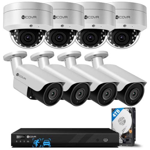 Image of 4COVR 4K 16 Channel Security Camera System, 4K NVR 4TB HDD, LYH54A8M1608