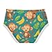 Joisal Cotton Girls Underwear Toddlers Cute Monkeys Bananas Green Panties Little Girl Fun Kids Briefs Undies 3t