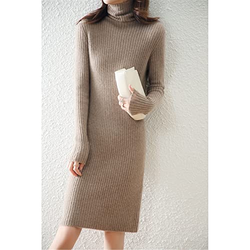 Robe pull col roulé Kelsiop : finis les pulls d'hiver qui grattent avec le mérinos