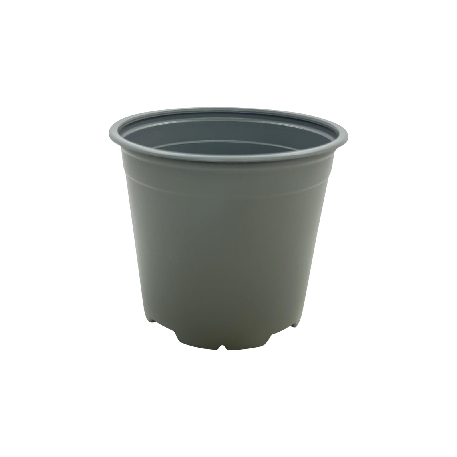 Oakland Gardens 13cm Plant Pots Grey Plastic Tall Deep Full Size Flower Pot 5" Seedling Pot - Pack of 1000 Pot