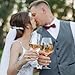 AW BRIDAL Mr Mrs Wine Glasses Set Wedding Gifts for Couples, Engagement Gift for Bride and Groom Newlyweds, Bridal Shower Gifts with Wine Opener Stopper and Engraved Wooden Keepsake Box
