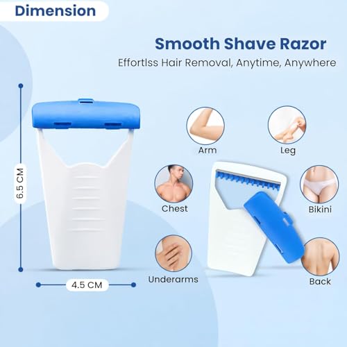 Image of Disposable Razors for Women & Men Pack of 3 - Skin Blade Facial Razor, Bikini & Body Hair Removal | Stainless Steel Single Blade, Sensitive Skin Friendly, ISO & CE Approved, Travel Friendly