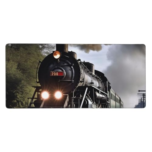 Tapis de souris XXL antidérapant 90 x 40 cm imperméable pour protéger votre bureau