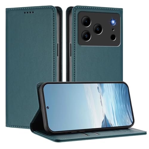 �X�}�z�P�[�X �Ή��@�� for Doogee Note 56 (Pro) / Note 56 Plus �yRFID�Ւf�@�\�z�y�J�[�h�z���_�[�t���}�O�l�b�g�J���t���b�v�X�^���h�z�X�}�z�P�[�X Green