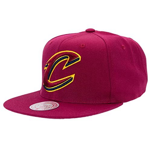 Mitchell & Ness NBA Team Ground 2.0 Snapback, Maroon, Cleveland Cavaliers, taille unique