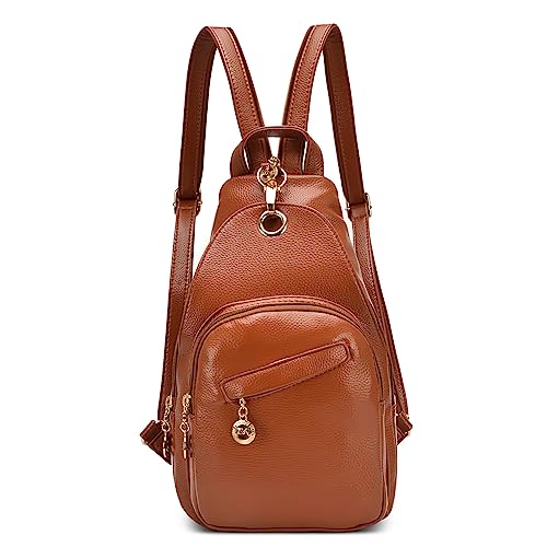 Sac à bandoulière brun pour femme idéal pour le voyage extérieur