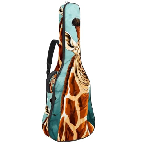 Sac pour guitare original avec motif girafe : le cadeau idéal