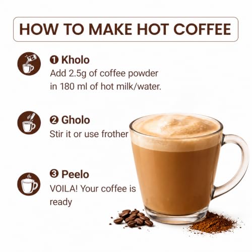 Image of Bevzilla Hazelnut Flavoured Instant Coffee Powder Jar - 400GM (200gx2) |Make 100 Cups|Arabica Beans|Best for Espresso, Latte & Cappucino|Hot & Cold Brew Ready