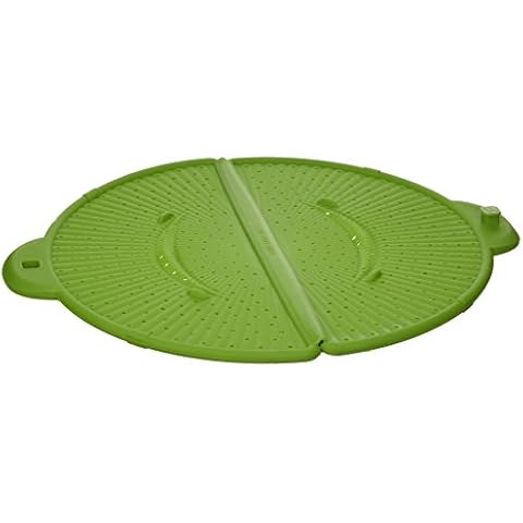 Trudeau 09913052 Tapa colador/salvamanteles de 3 en 1 plástico/Acero Inoxidable, Multicolor Cover