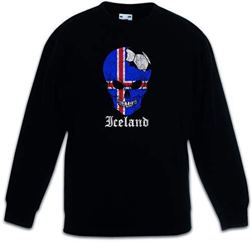 Sweat-shirt Islande football enfant fini les pulls fragiles qui décolorent