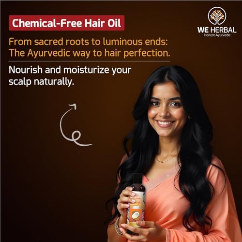 Image of Oil for Hair Growth 200ml, Ayurvedic Hair Growth Oil for Men & Women, Reduces Hair Fall, Prevents Premature Greying, Strengthens Hair Roots, Chemical-Free Hair Care for All Hair Types