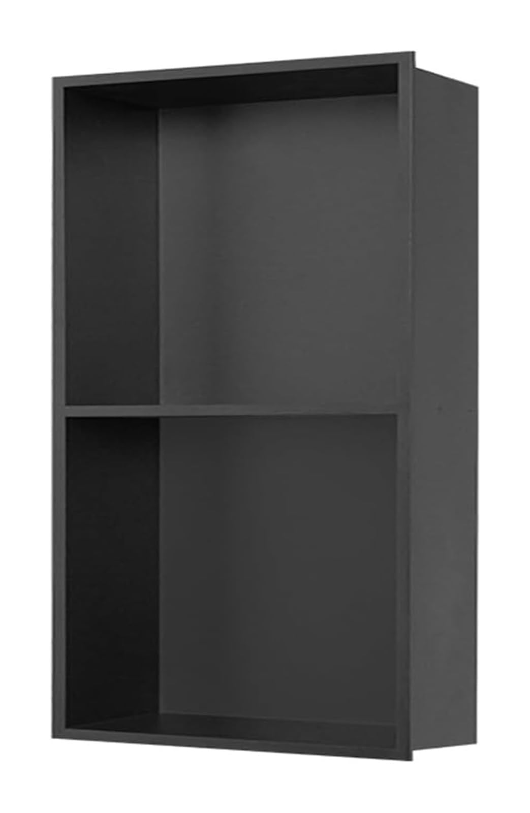 AYCDL Stainless Steel Shower with Built-in Storage One-Piece Design for Bathroom nization Space-Saving Solution Modern Shower Shelf,Nero-70x28x12.5cm