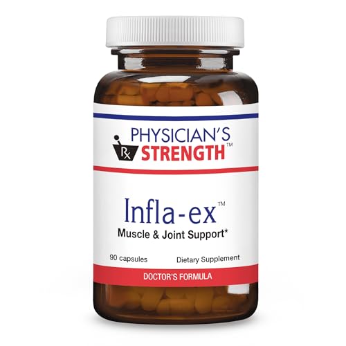 Physicians Strength Infla-ex - 90 Capsules - Muscle & Joint Support - Non-GMO - 45 Servings