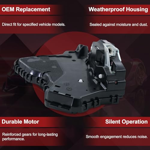 Image of Front Left Driver Side Door Lock Latch Actuator Motor for Scion tC, xB, Toyota Camry, 4Runner, RAV4, Corolla, Sequoia, Tundra, Lexus ES300h, ES350, RX350 2006-2016 OE 69040-06180 69040-0C050
