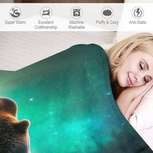 Couverture ours peluche moelleuse : le cadeau de naissance idéal - 4