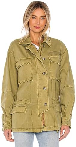 Free People Seize The Day Jacket Olive SM (Women's 4-6)