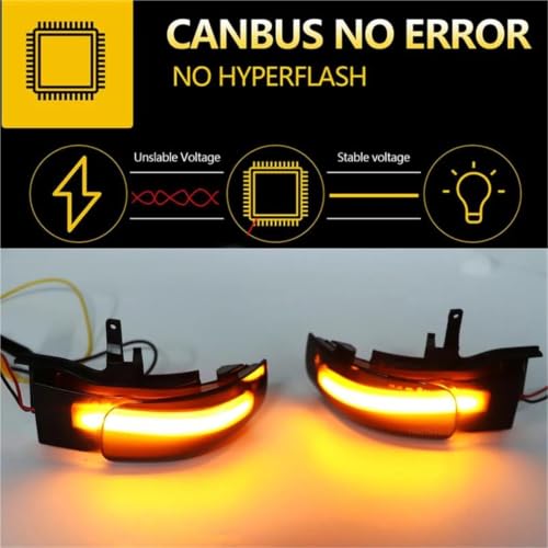 Intermitente de espejo lateral LED secuencial para VW Touran 2003-2010 6