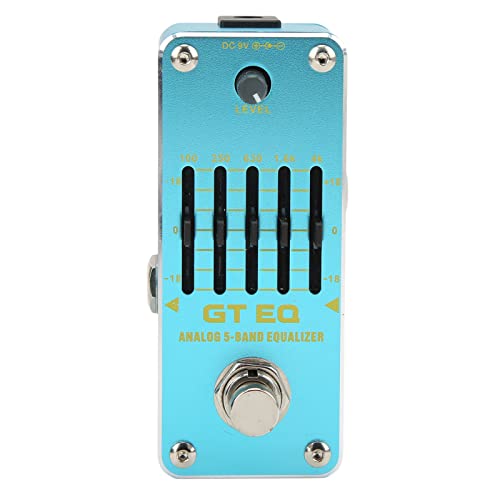 Elektrikgitarren -EQ Equalizer Elektrikgitarren -Equalizer, Effect Equalizer Metal Effect Pedal GT Analog 5 Bandgitarre Pickup Blau