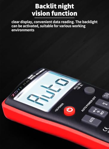Image of ZOYI ZT-A6 6000 Counts Digital Multimeter + Automatic Identification Mode + Portable Multimeter With Button Design + Capacitance