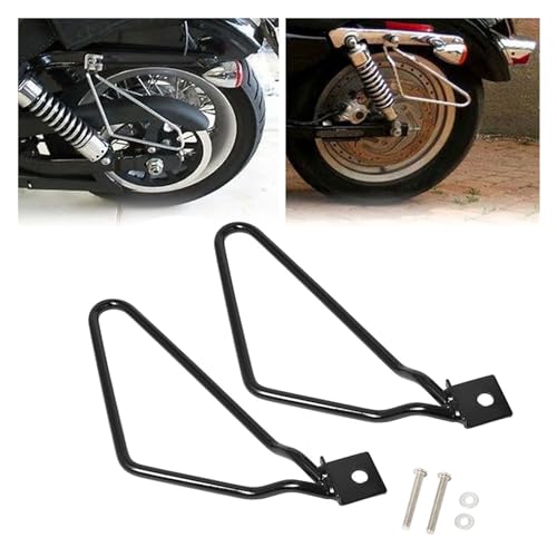 Soporte para alforjas de motocicleta JevLoN compatible con Dyna 883 color negro miniatura 3