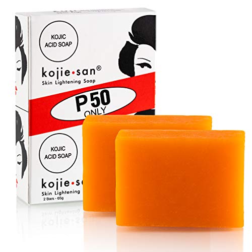 Kojie San - 4 Jabones de 65g Original and Authentic Skin Lightening Soap con Acid Kojic (4 Jabones : 4x65g)