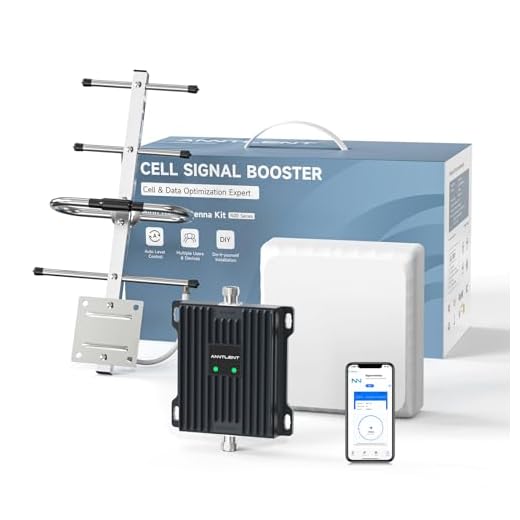 ANNTLENT Amplificateur de Signal Amplifier Les Signaux 4G 3G 2G, Compatible avec Tous Les Opérateurs - Amplificateur LTE GSM 70dB Gain Répéteur de Signal cellulaire pour Le Bureau à Domicile