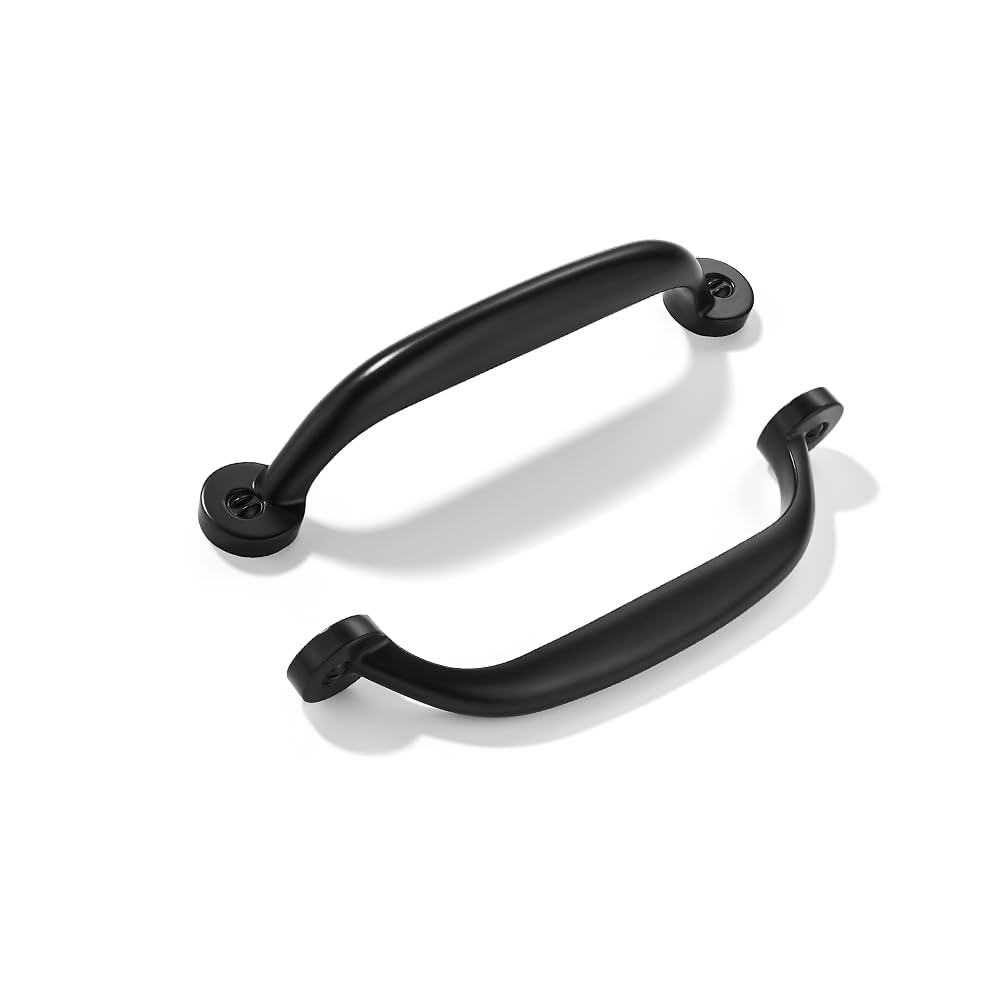 KHTUMEWARE-80338 Matte Black Cabinet Pulls CTC 4 in (102 mm) 10-Pack