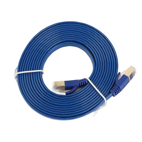 Cable Ethernet Cat 7 plano 25 m 10Gbps banda 600Mhz blanco miniatura 3