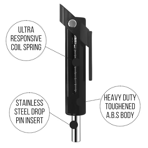 Image of Muscleape Drop Set Pin for Weight Stack - Quick Change Cable Machine Attachment, Heavy Duty Steel Gym Accessory for Fast Drop Sets, Bodybuilding & Hypertrophy Training. (2, Black, Universal)