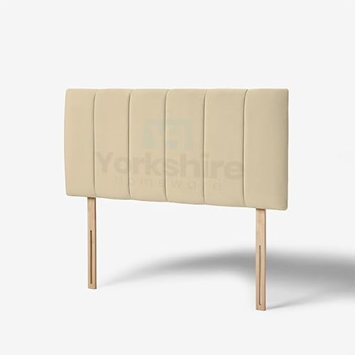 YORKSHIRE HOMEWARE Padded Lined Headboard | Lined Headboards in Plush Velvet Fabric | Bed Bedroom Decor Hotel Furniture (Mink, 3ft Single)