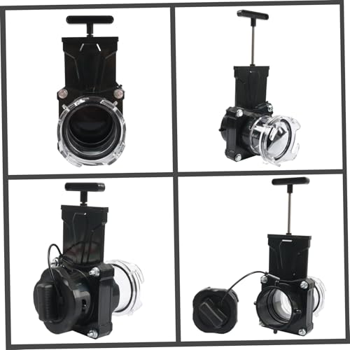 Válvula de drenaje manual tipo T en plástico de ingeniería negro con tornillos 6